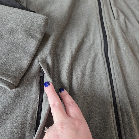 VRST Men's Medium Pinnacle Polar Fleece Zip Up Hoodie Jacket Warm Pewter New - Picture 6 of 15